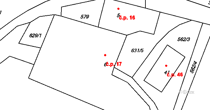 Lovětín 17, Jarošov nad Nežárkou na parcele st. 6 v KÚ Lovětín, Katastrální mapa