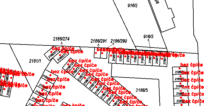 Dobruška 41668162 na parcele st. 2186/290 v KÚ Dobruška, Katastrální mapa