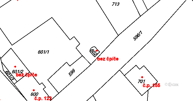 Zátor 42901162 na parcele st. 602 v KÚ Loučky u Zátoru, Katastrální mapa