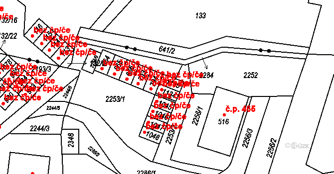 Hanušovice 44874162 na parcele st. 1045 v KÚ Hanušovice, Katastrální mapa