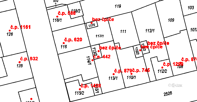 Plzeň 46390162 na parcele st. 113/2 v KÚ Doubravka, Katastrální mapa