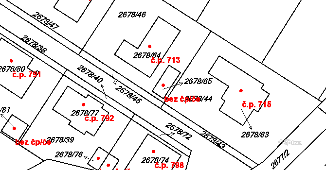 Rapotín 49202162 na parcele st. 2678/65 v KÚ Rapotín, Katastrální mapa