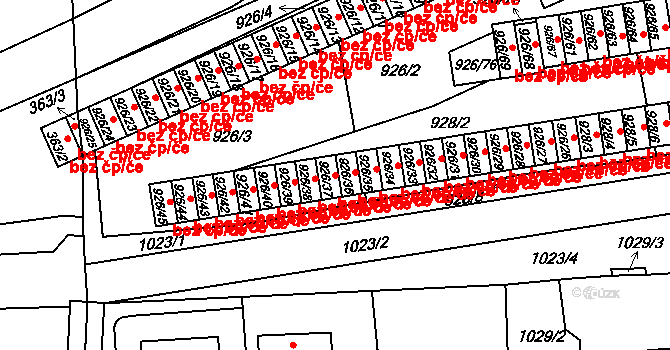 Holešov 49810162 na parcele st. 926/37 v KÚ Holešov, Katastrální mapa