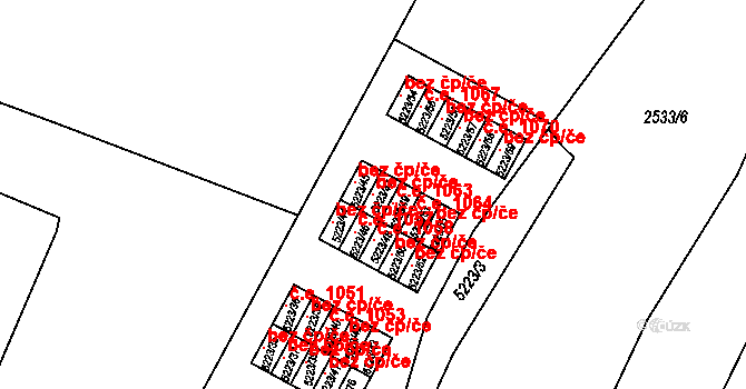 Litoměřice 119437163 na parcele st. 5223/47 v KÚ Litoměřice, Katastrální mapa