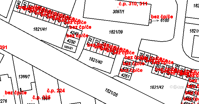 Třebíč 147689163 na parcele st. 7734 v KÚ Třebíč, Katastrální mapa
