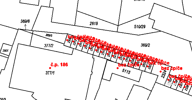 Hranice 41283163 na parcele st. 2314 v KÚ Hranice, Katastrální mapa