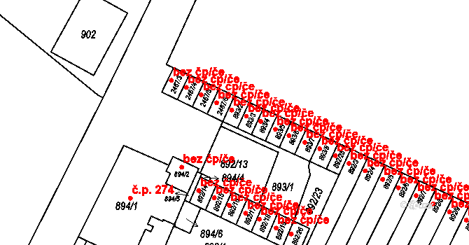 Jeseník 44344163 na parcele st. 893/2 v KÚ Jeseník, Katastrální mapa