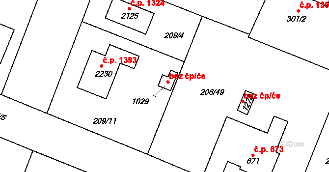 Starý Plzenec 43560164 na parcele st. 1029 v KÚ Starý Plzenec, Katastrální mapa