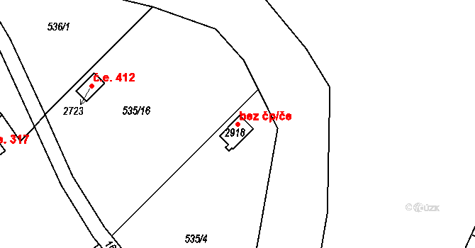 Litovel 93578164 na parcele st. 2918 v KÚ Litovel, Katastrální mapa
