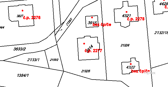 Rožnov pod Radhoštěm 2277 na parcele st. 3914 v KÚ Rožnov pod Radhoštěm, Katastrální mapa