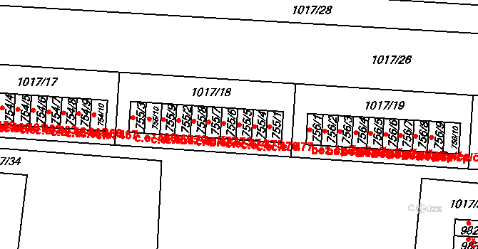 Úšovice 475, Mariánské Lázně na parcele st. 755/5 v KÚ Úšovice, Katastrální mapa