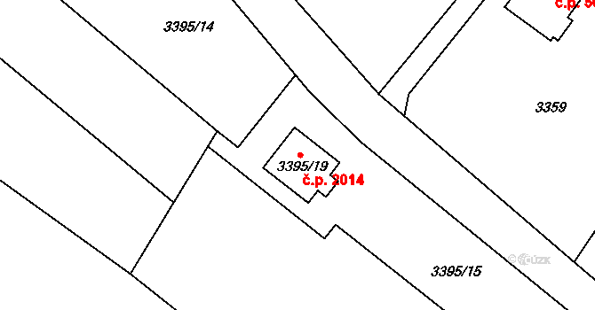 Rychvald 2014 na parcele st. 3395/19 v KÚ Rychvald, Katastrální mapa