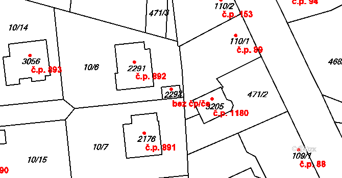 Sezimovo Ústí 40918165 na parcele st. 2292 v KÚ Sezimovo Ústí, Katastrální mapa