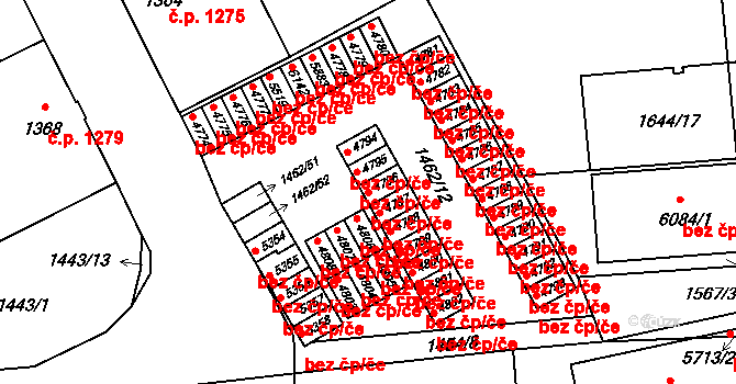 Šumperk 42017165 na parcele st. 4796 v KÚ Šumperk, Katastrální mapa