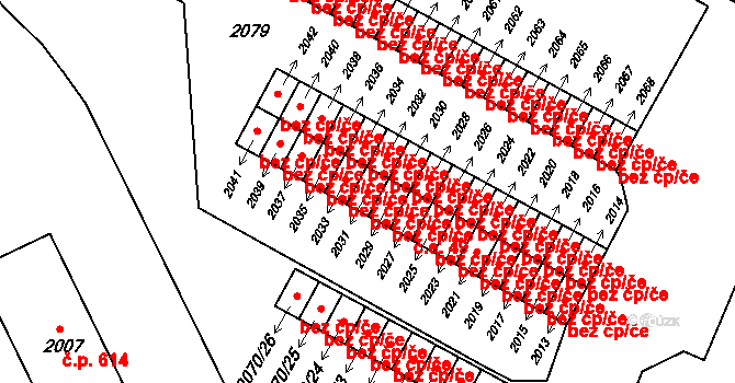 Krnov 42176166 na parcele st. 2031 v KÚ Krnov-Horní Předměstí, Katastrální mapa