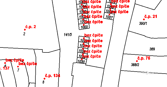 Broumov 46441166 na parcele st. 1027 v KÚ Broumov, Katastrální mapa