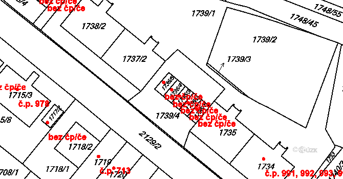 Praha 49826166 na parcele st. 1736/4 v KÚ Košíře, Katastrální mapa