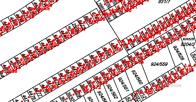 Hodonín 178 na parcele st. 4467 v KÚ Hodonín, Katastrální mapa