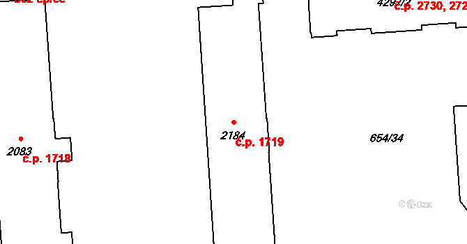 Zábřeh 1719, Ostrava na parcele st. 2184 v KÚ Zábřeh nad Odrou, Katastrální mapa