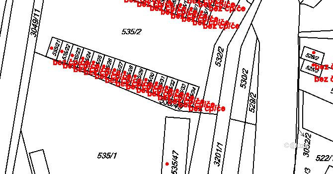 Rychnov nad Kněžnou 38488167 na parcele st. 535/32 v KÚ Rychnov nad Kněžnou, Katastrální mapa