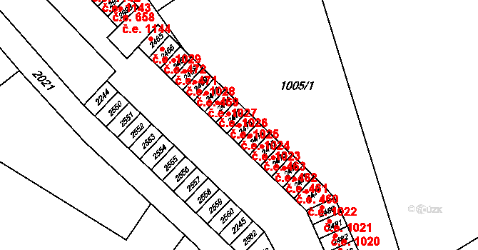 Náchod 1024 na parcele st. 2473 v KÚ Náchod, Katastrální mapa