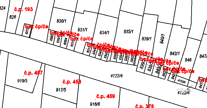 Jaroměř 98516167 na parcele st. 834/2 v KÚ Jaroměř, Katastrální mapa
