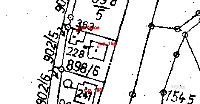 Markvartice 164, Jablonné v Podještědí na parcele st. 228 v KÚ Markvartice v Podještědí, Katastrální mapa