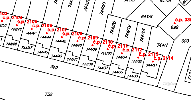 Objekt 38207168, Katastrální mapa