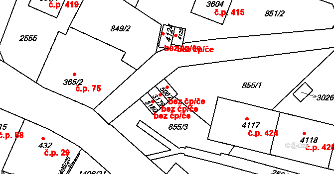 Trutnov 41869168 na parcele st. 5067 v KÚ Trutnov, Katastrální mapa
