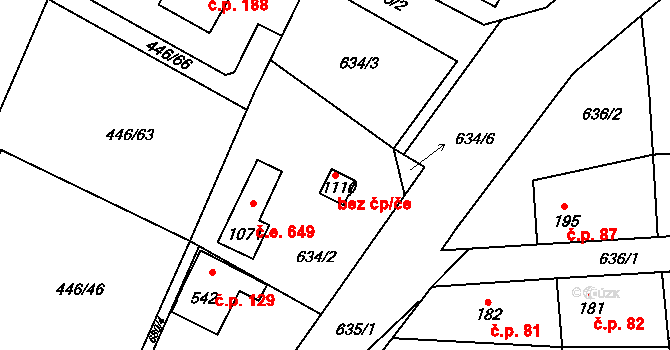 Kamenný Přívoz 50368168 na parcele st. 1110 v KÚ Kamenný Přívoz, Katastrální mapa