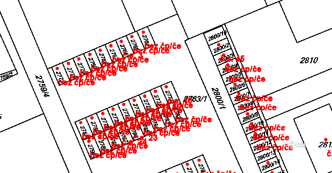 Slavkov u Brna 10 na parcele st. 2773 v KÚ Slavkov u Brna, Katastrální mapa