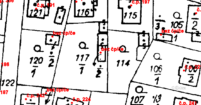 Druztová 39639169 na parcele st. 117/2 v KÚ Druztová, Katastrální mapa