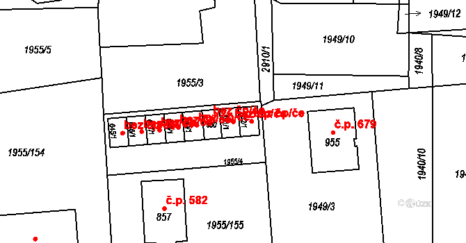 Černilov 42184169 na parcele st. 651/1 v KÚ Černilov, Katastrální mapa