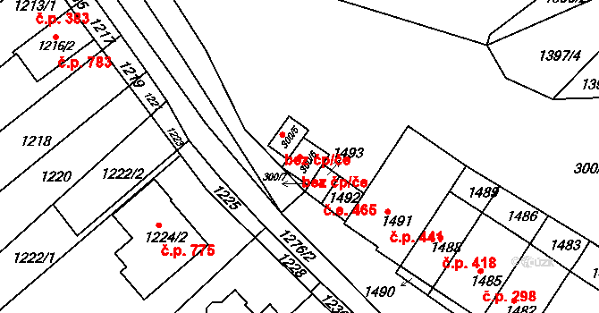 Brno 50070169 na parcele st. 300/6 v KÚ Bosonohy, Katastrální mapa