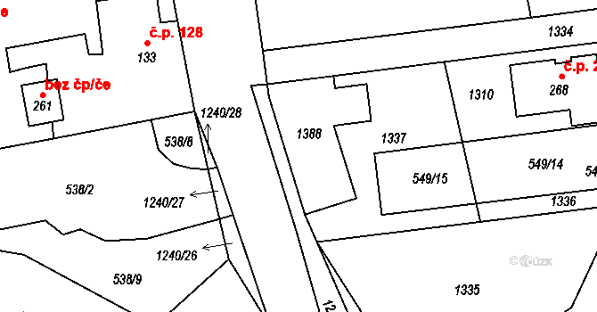 Mantov 43, Chotěšov na parcele st. 48/1 v KÚ Mantov, Katastrální mapa