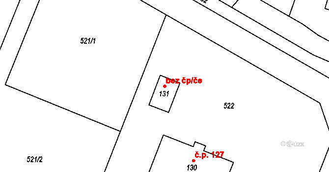 Číčovice 106448170 na parcele st. 131 v KÚ Malé Číčovice, Katastrální mapa