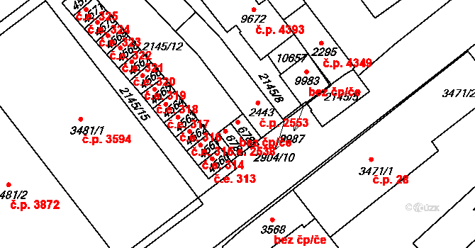 Hodonín 38901170 na parcele st. 6785 v KÚ Hodonín, Katastrální mapa
