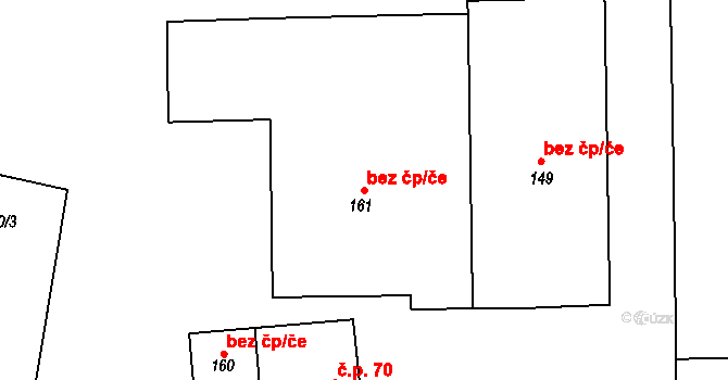 Všetaty 45392170 na parcele st. 161 v KÚ Přívory, Katastrální mapa