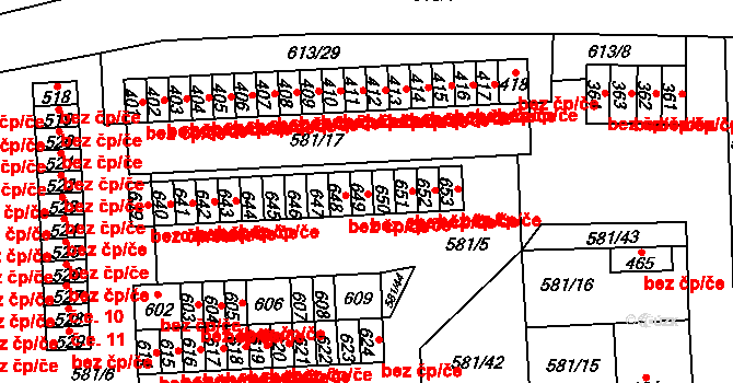 Bohušovice nad Ohří 49460170 na parcele st. 649 v KÚ Bohušovice nad Ohří, Katastrální mapa