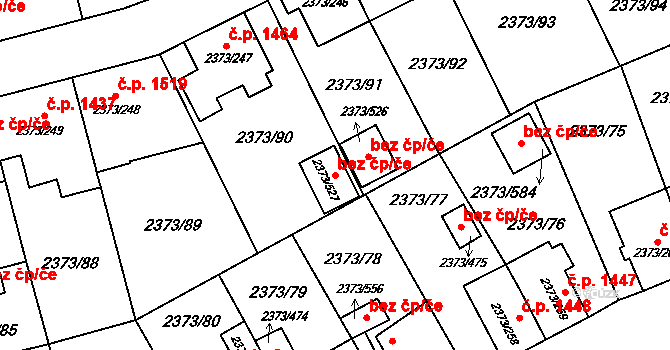 Opava 38093171 na parcele st. 2373/527 v KÚ Opava-Předměstí, Katastrální mapa