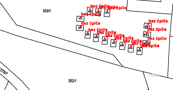 Frýdlant nad Ostravicí 40334171 na parcele st. 450 v KÚ Nová Ves u Frýdlantu nad Ostravicí, Katastrální mapa