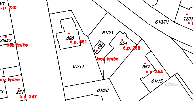 Lysá nad Labem 42843171 na parcele st. 633 v KÚ Litol, Katastrální mapa