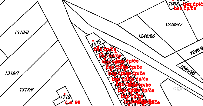 Holýšov 45192171 na parcele st. 1006 v KÚ Holýšov, Katastrální mapa