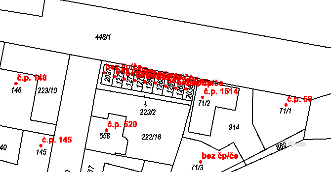 Neratovice 45426171 na parcele st. 1267 v KÚ Neratovice, Katastrální mapa