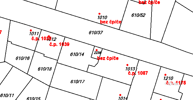 Lysá nad Labem 46349171 na parcele st. 2239 v KÚ Lysá nad Labem, Katastrální mapa