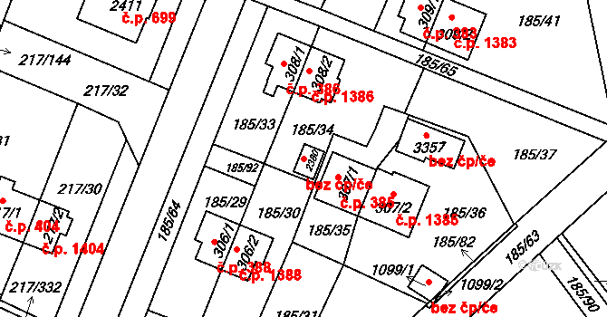 Sezimovo Ústí 47428171 na parcele st. 2380 v KÚ Sezimovo Ústí, Katastrální mapa