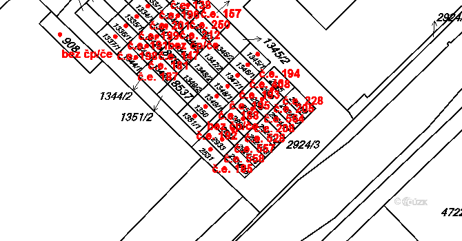 Veselí nad Moravou 528 na parcele st. 2898 v KÚ Veselí-Předměstí, Katastrální mapa