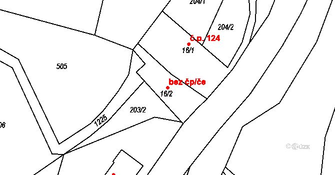 Stupava 47199172 na parcele st. 16/2 v KÚ Stupava, Katastrální mapa