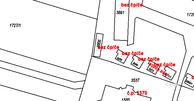 Hořice 101714173 na parcele st. 3906 v KÚ Hořice v Podkrkonoší, Katastrální mapa