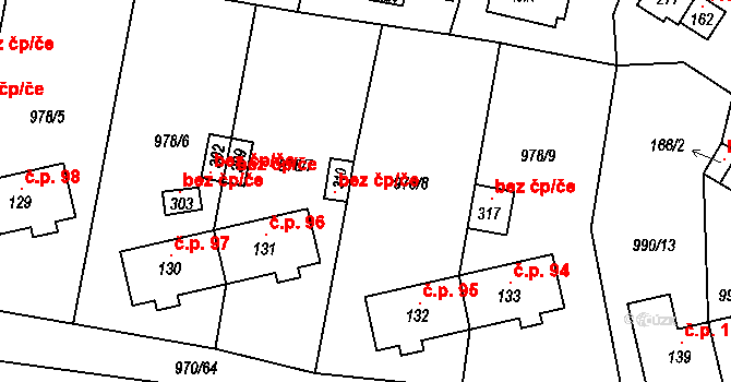 Březina 147874173 na parcele st. 315 v KÚ Březina u Moravské Třebové, Katastrální mapa